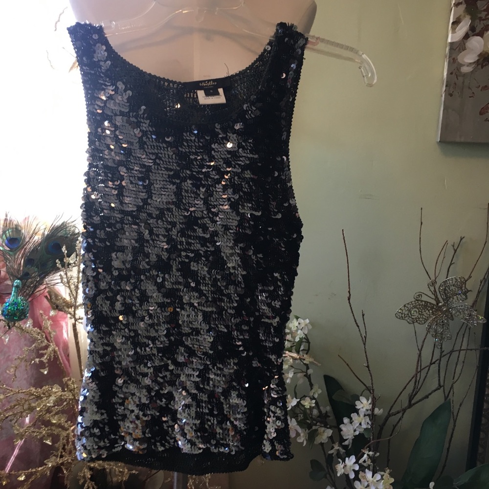 Vintage sequin tank top